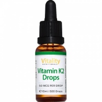 Vitamin K2 Drops 50mcg, 15ml (500 Drops)